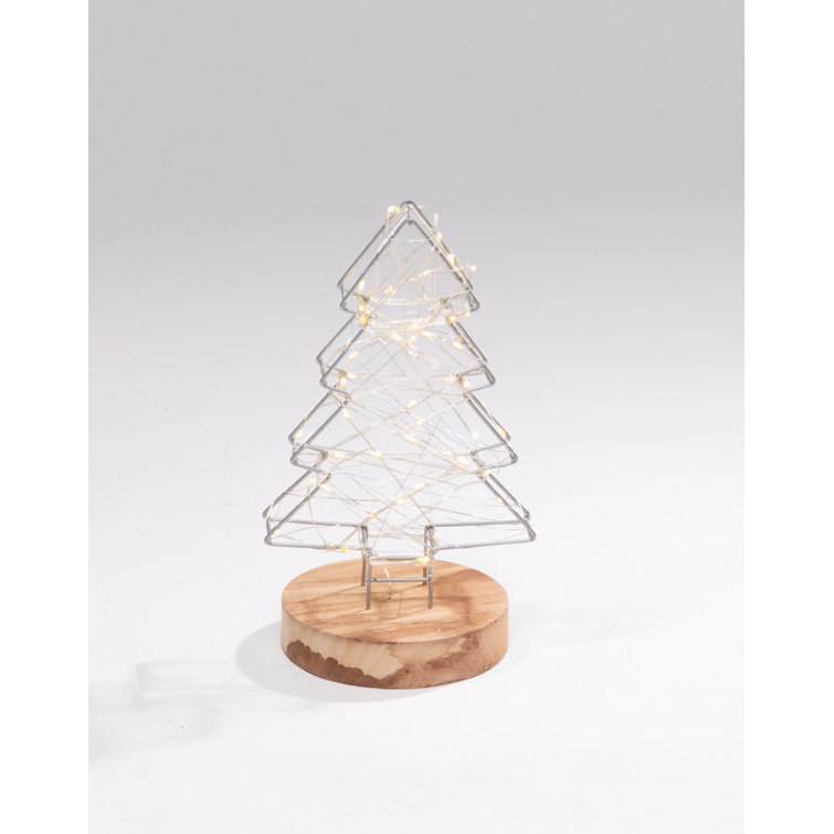 NOMA 25Cm Wire Tree With Copper Wire Lights Wayfair.co.uk
